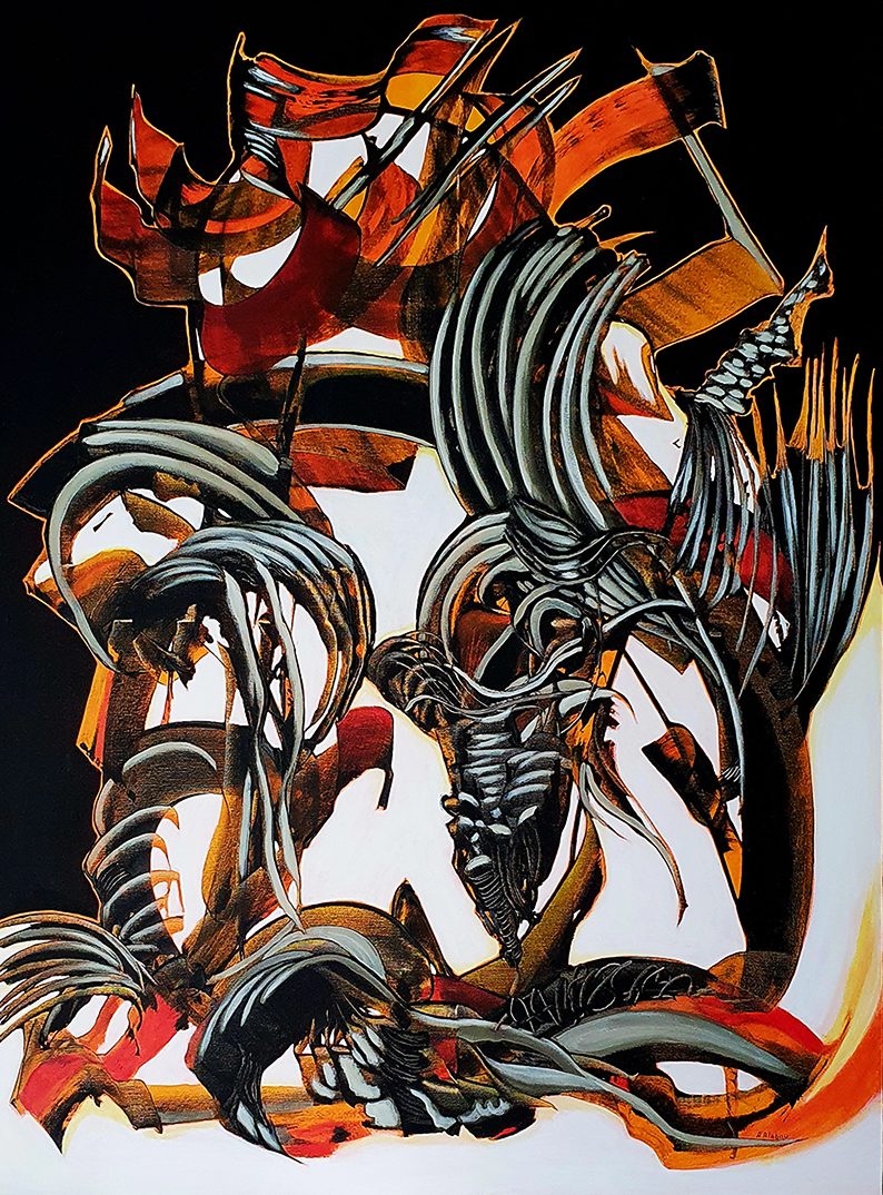 Abstract painting by Anita Alabau